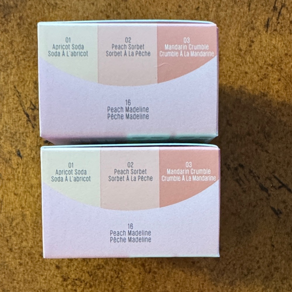 Beauty Bento Bouncy Chrome Shimmer & Matte Trio - Peach Madeline Set of 2 New - Picture 2 of 7